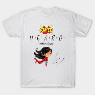 Super Hearo | Cochlear Implant | Hearing Loss | Deaf T-Shirt